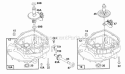 Sump Base Assemblies Diagram and Parts List for 126802-0421-01  Briggs and Stratton Engine